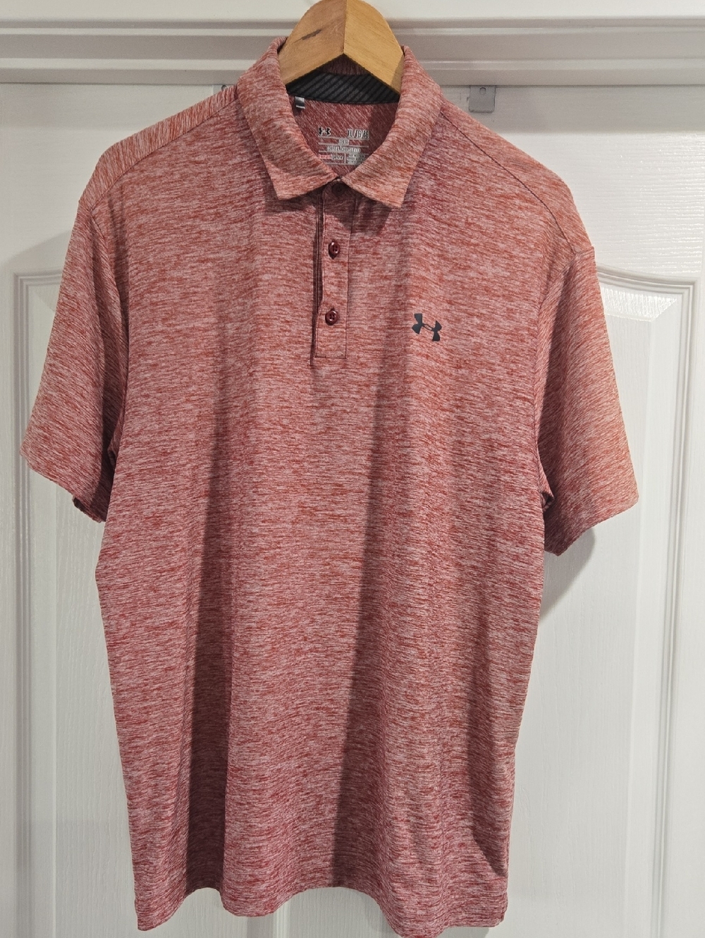 Under Armour Loose HeatGear Men's XL Red-Heathered Short Sleeve Polo Shirt